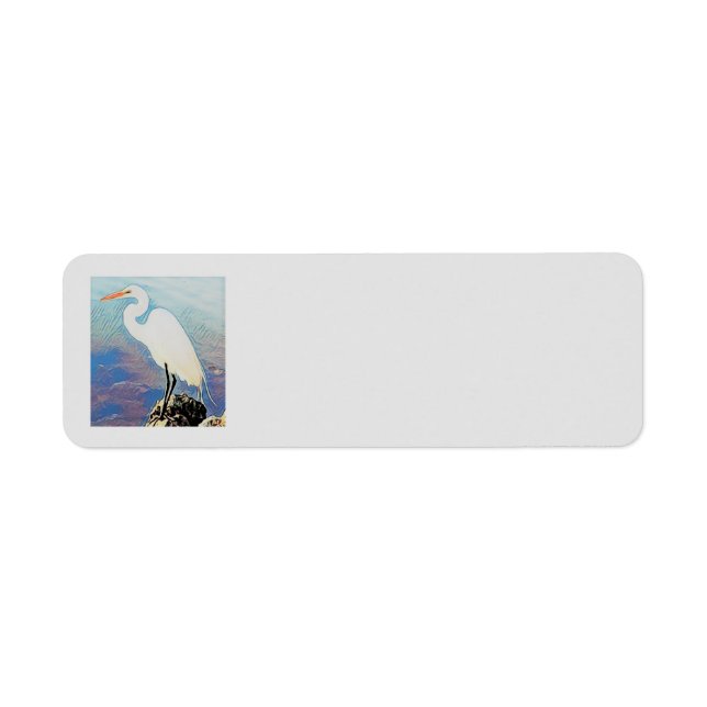 Étiquette de messagerie de beauté côtière (Devant)