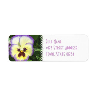 Étiquette de messagerie Pansy Flower
