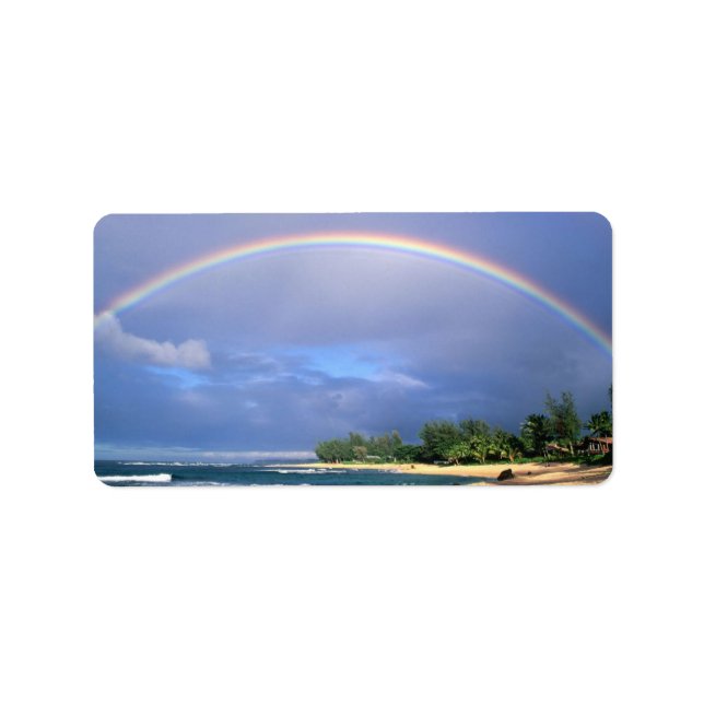 Étiquette de messagerie Perfect Beach Rainbow (Devant)