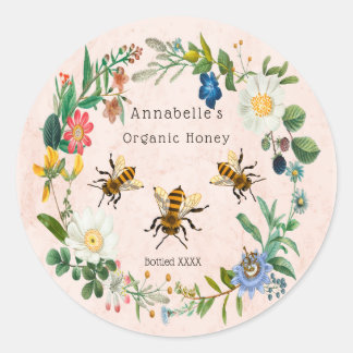 Étiquette de miel à fleurs Personnaliser