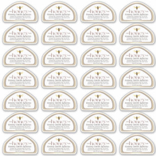 Étiquette de miel en forme de fissure pour 12 oz B