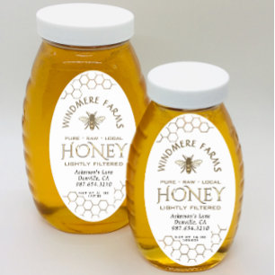 Étiquette de miel Queenline 16/32oz Abeille de mie