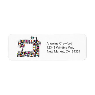 Étiquette de Motif de courtepointe de machine à co