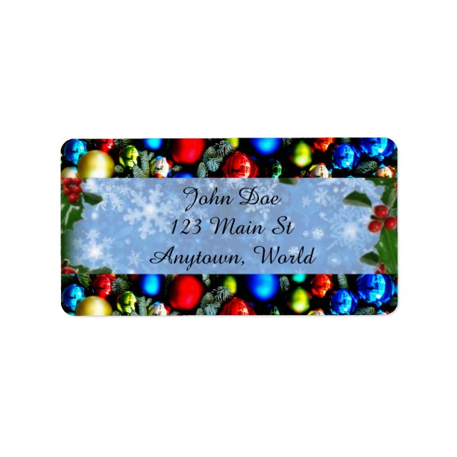 Étiquette de Noël (Devant)