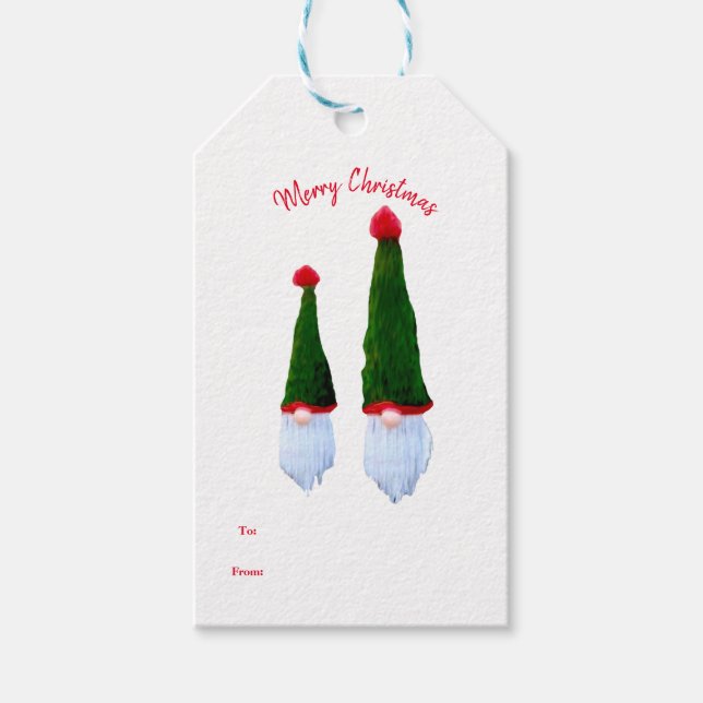 Étiquette de Noël Cadeau (Devant)