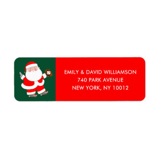 Étiquette de Noël de baseball