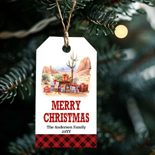 Étiquette de Noël de ferme de campagne personnalis