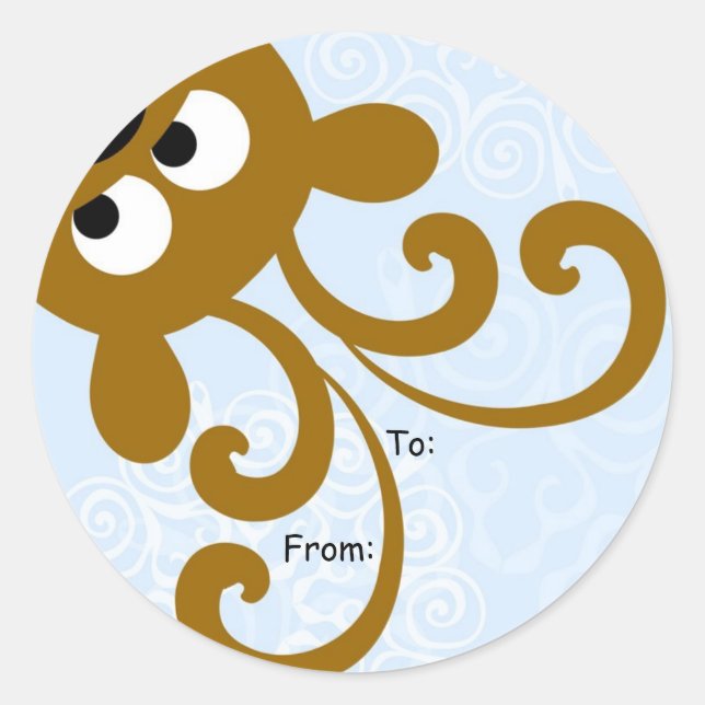 Étiquette de Noël d'un Boo Reindeer, À : De : (Devant)