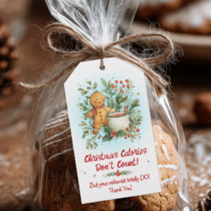 Étiquette de Noël en pain d'épices