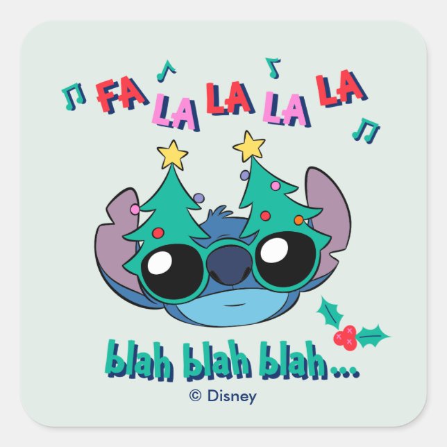 Étiquette de Noël | Fa La La La La (Devant)