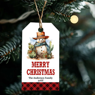 Étiquette de Noël occidentale Yeehaw Yuletide modi