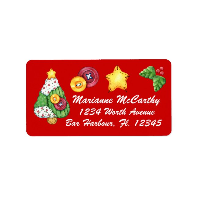 Étiquette de Noël - SRF (Devant)