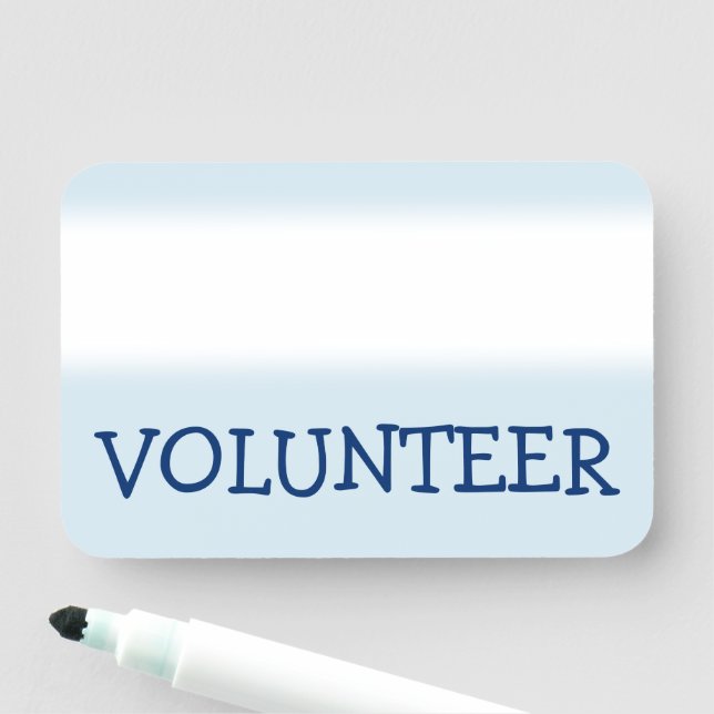 Étiquette de nom "BÉNÉVOLE" (En situation)