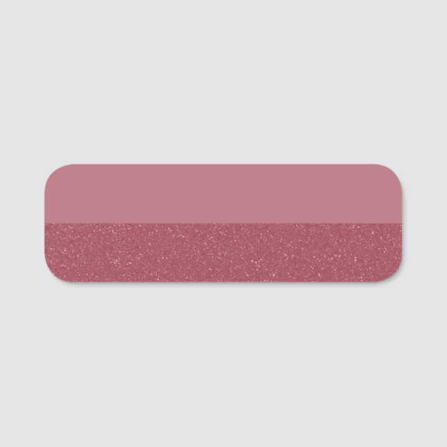 Étiquette de nom classique en or rose personnalisé (Devant)