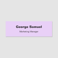 Étiquette de nom classique pour employé de société