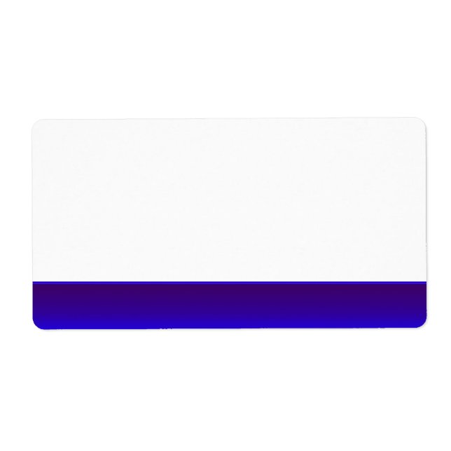 Étiquette de nom de fête bleue (Devant)