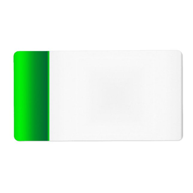 Étiquette de nom de fête verte (Devant)