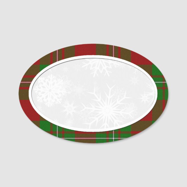 Étiquette de nom de la carte MacGregor Snowflake (Devant)