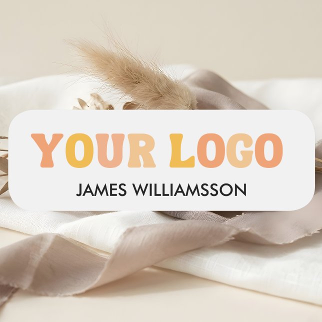 Étiquette de nom de l'employé Logo personnalisé Ma (Employee Name Tag Custom Logo Magnetic Or Pin Back)