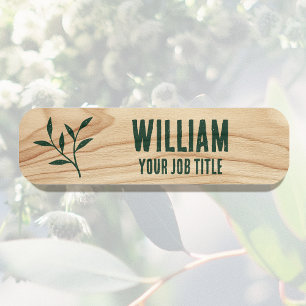 Étiquette de nom d'employé personnalisée en botani