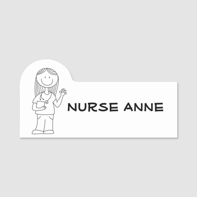 Étiquette de nom "Infirmière" (Devant)