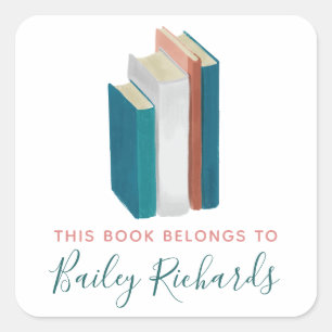 Étiquette de plaque d'aquarelle