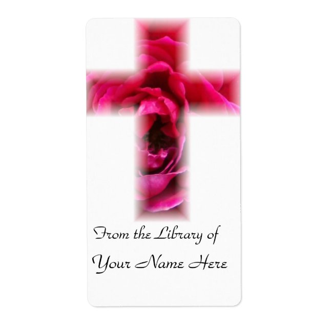 Étiquette de plaque de rose (Devant)