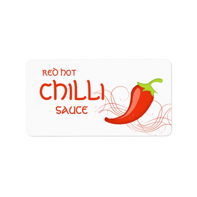 Étiquette de poivre Red Hot Chili Sauce (Devant)
