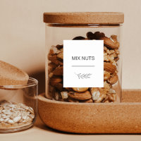 Étiquette de pot à épices de cuisine étanche à feu