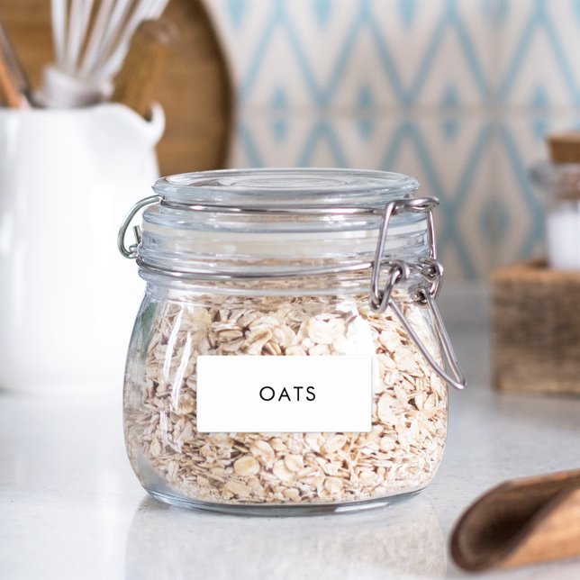 Étiquette de pot à épices de cuisine étanche simpl (Créateur téléchargé)