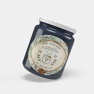 Étiquette de pot de confiture artisanale rustique