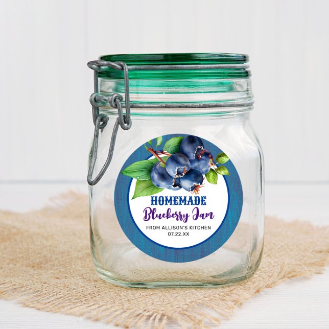 Étiquette de pot de confiture de myrtille Bleu Rus (Créateur téléchargé)