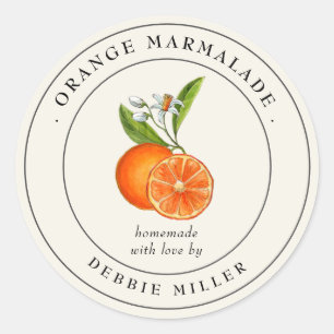 Étiquette de pot de conservation de marmelade d'or