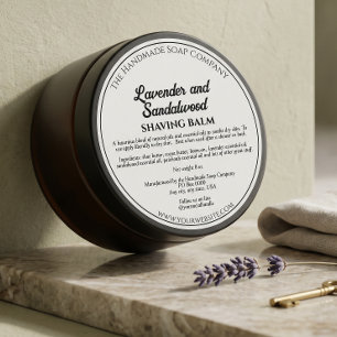 Étiquette de pot de cosmétiques blanc avec ingrédi