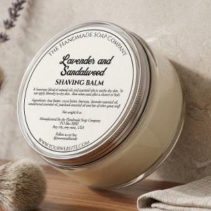 Étiquette de pot de cosmétiques blanc avec ingrédi