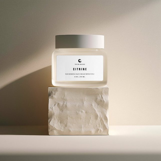 Étiquette de pot de crème pour le visage (Créateur téléchargé)