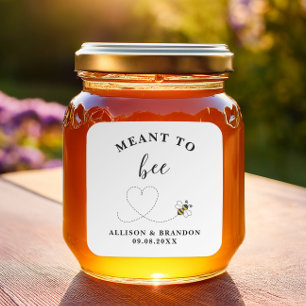Étiquette de pot de miel 'Meant to Bee', cadeau de