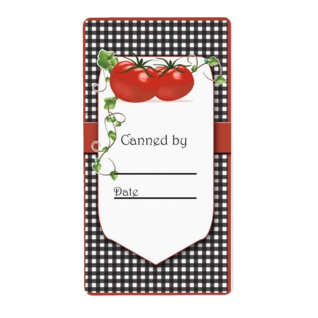 Étiquette de pot de tomate (Devant)