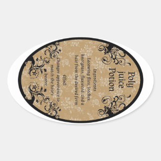 Étiquette de potion de polyjus