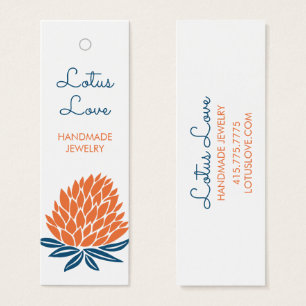 Étiquette de présentation de fleur de lotus pour b
