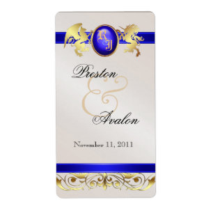 Étiquette de prince et de princesse Blue Jewel