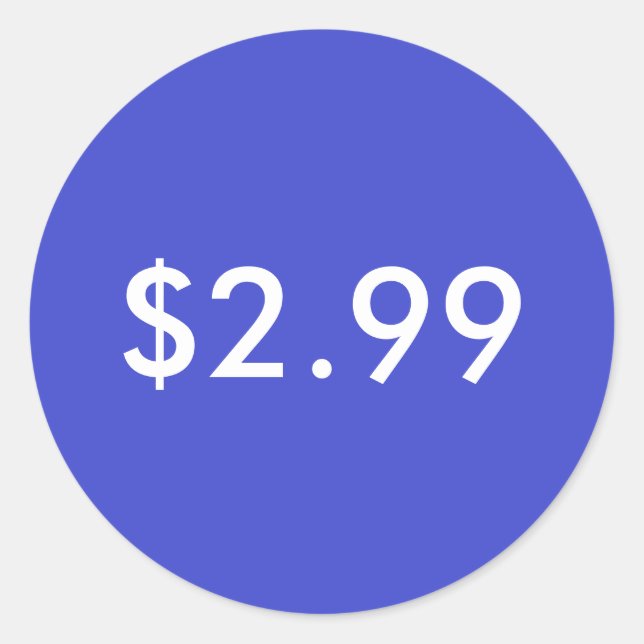 Étiquette de prix (Devant)