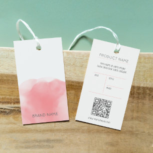 étiquette de prix de la boutique en couleur rose f