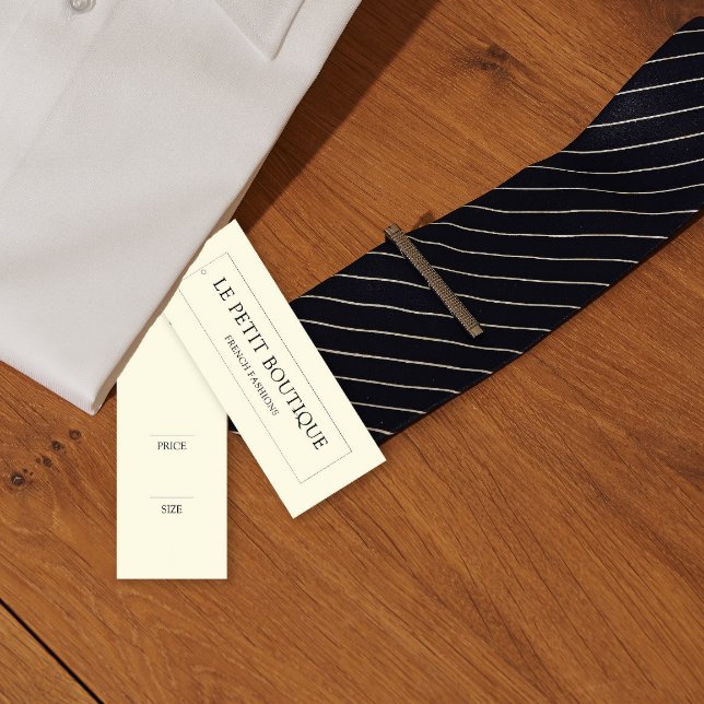 Étiquette de prix de l'habillement simple Jaune (Créateur téléchargé)