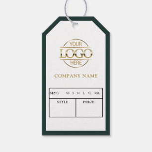 Étiquette de prix de logo d'entreprise verte moder