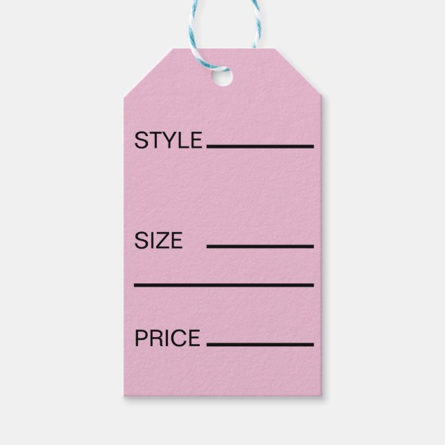 Étiquette de prix de style simple (Devant)