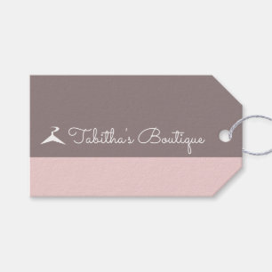 Étiquette de prix de taille de vêtements de boutiq