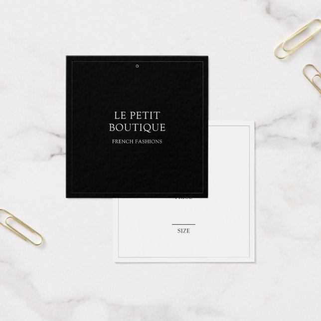 Étiquette de prix de vente Carré de magasin de vêt (Bureau)