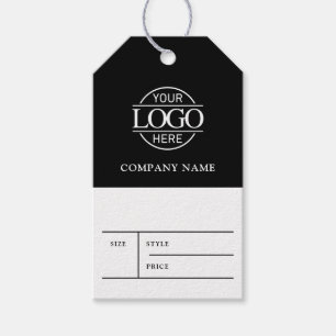 Étiquette de prix de vêtements avec logo simple d'