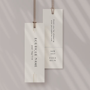 Étiquette de prix de vêtements EVERLY Ivory
